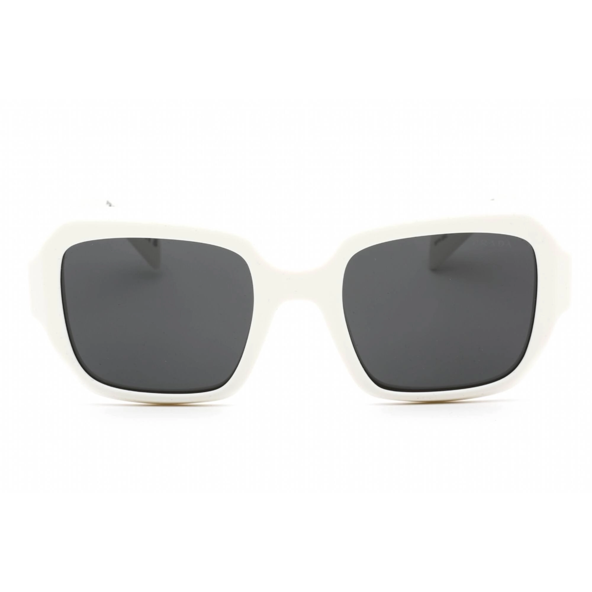 Prada Women's Sunglasses - Talc Rectangular Frame Dark Grey Lens | 0PR 28ZS 17K08Z
