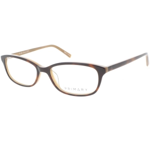 Primary Women's Eyeglasses - Demo Lens Plastic Rectangular Full Rim | 1060 TORTOISE