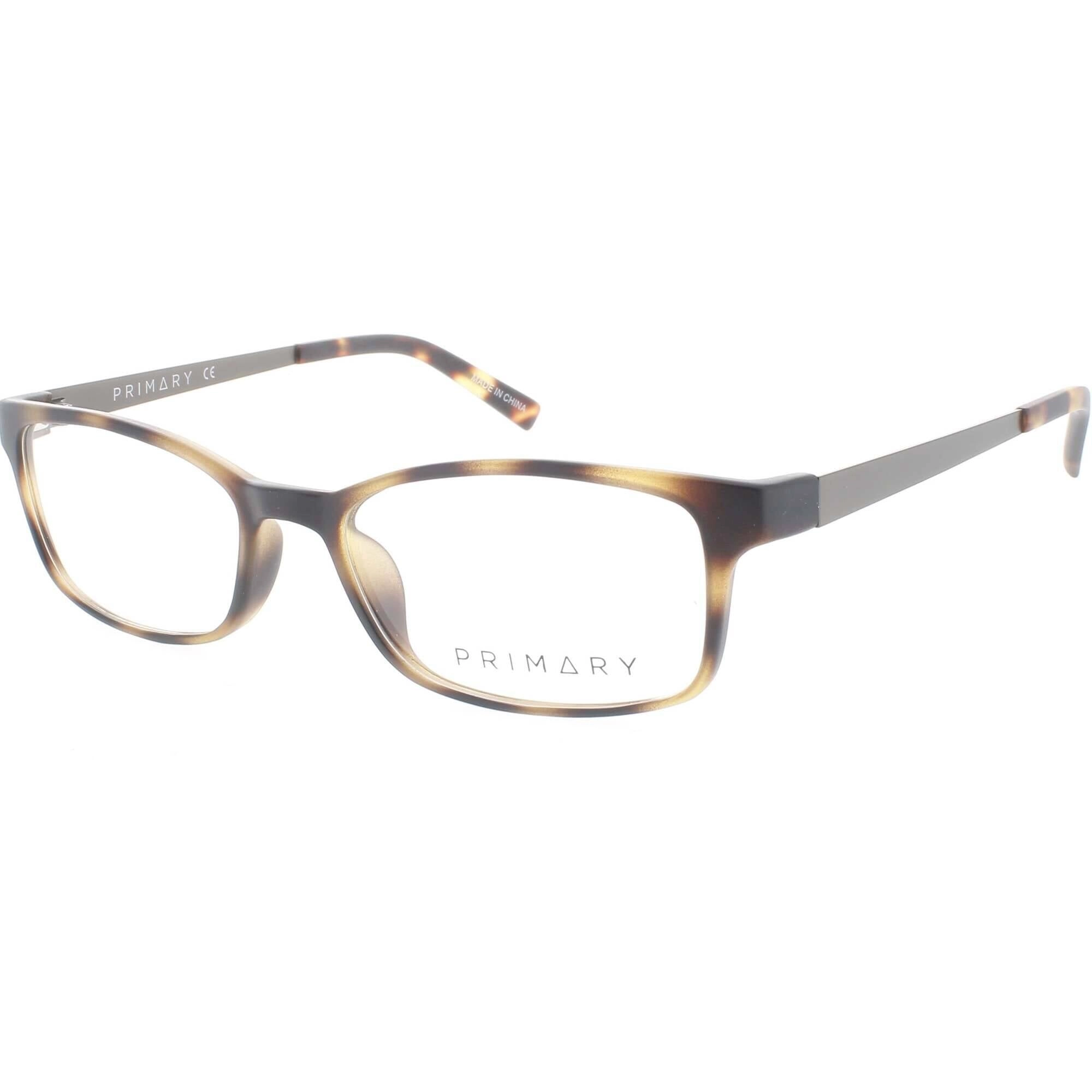 Primary Women's Eyeglasses - Demo Lens Plastic Rectangular Full Rim | PN500 TORTOISE