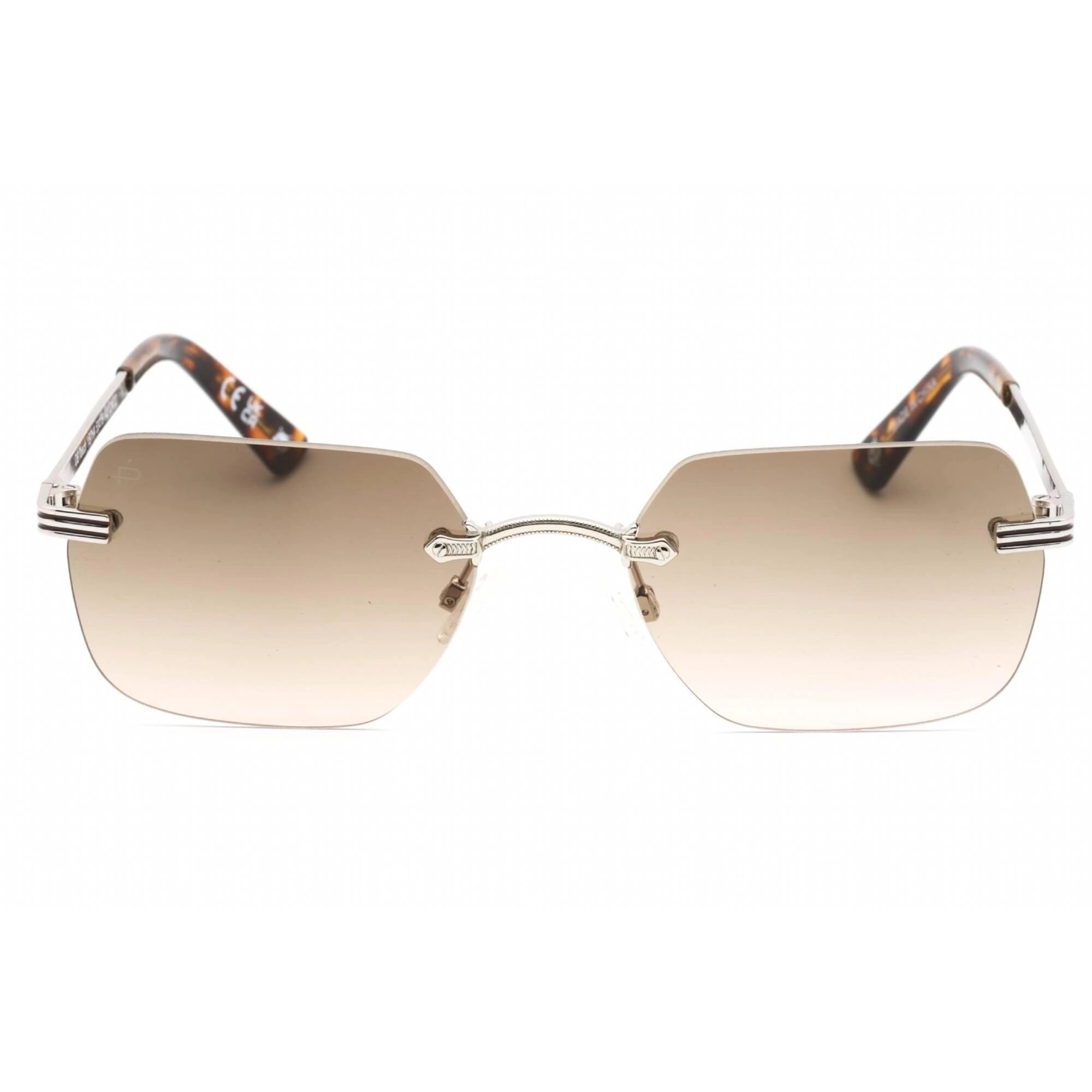 Prive Revaux Women's Sunglasses - Rimless Metal Rectangular Frame | DB Touch Brown