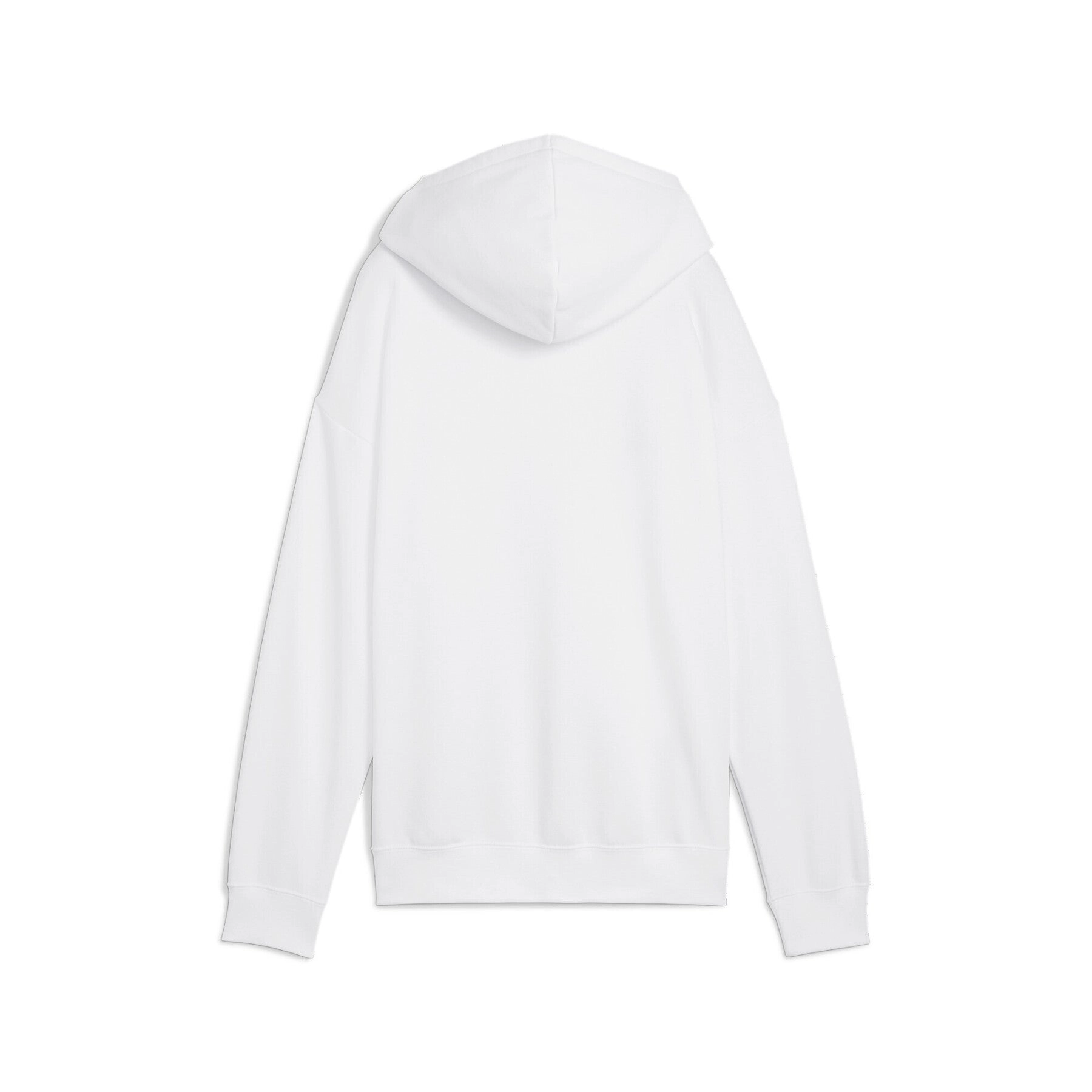 PUMA WOMEN'S SMALL LOGO FLEECE WHITE HOODIE