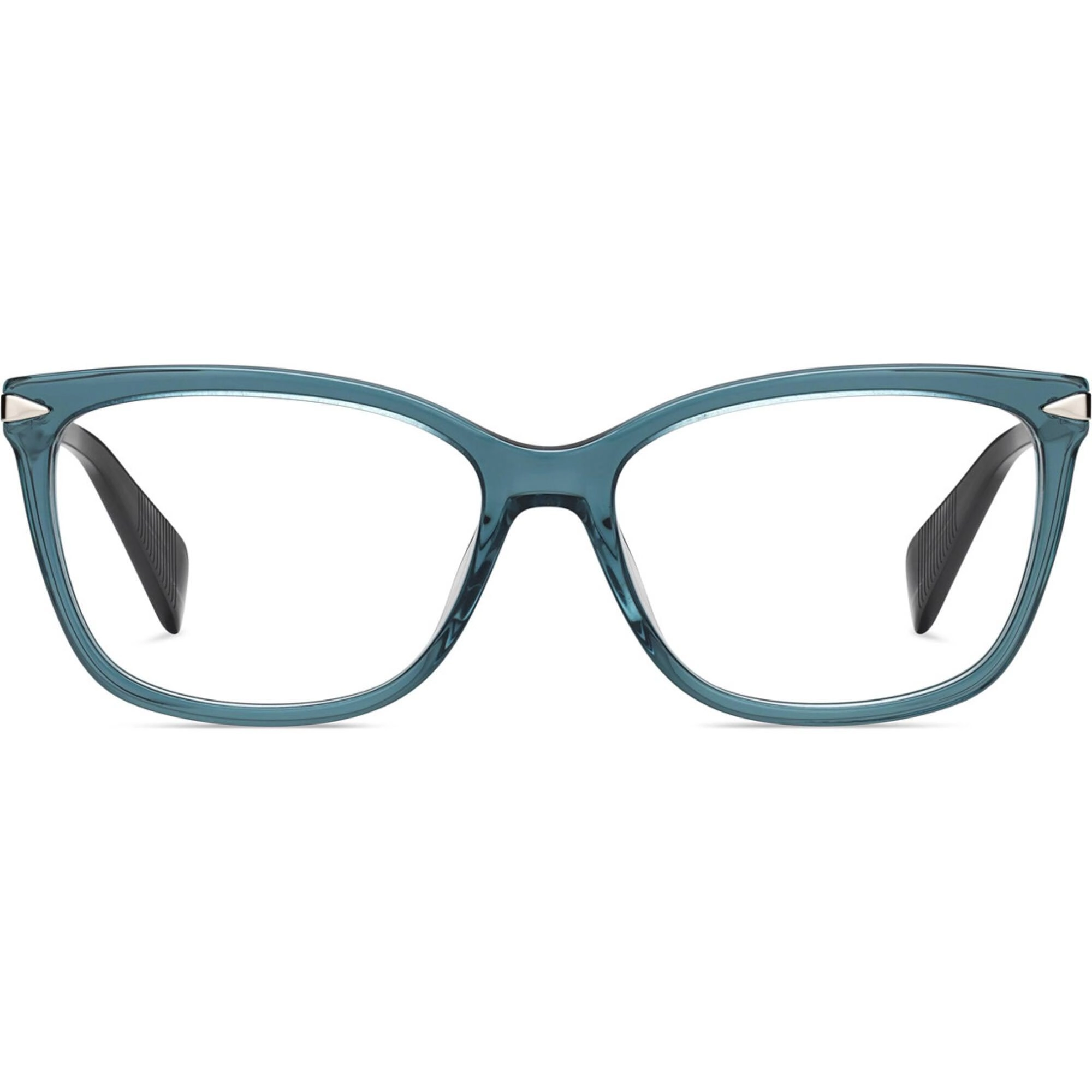 Rag and Bone Women's Eyeglasses - Blue Palladium Plastic Full Rim | RNB3010 0ECJ