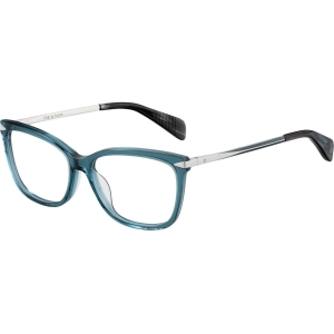 Rag and Bone Women's Eyeglasses - Blue Palladium Plastic Full Rim | RNB3010 0ECJ