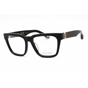 Roberto Cavalli Women's Eyeglasses - Black Acetate Square Full Rim | VRC026M 0700