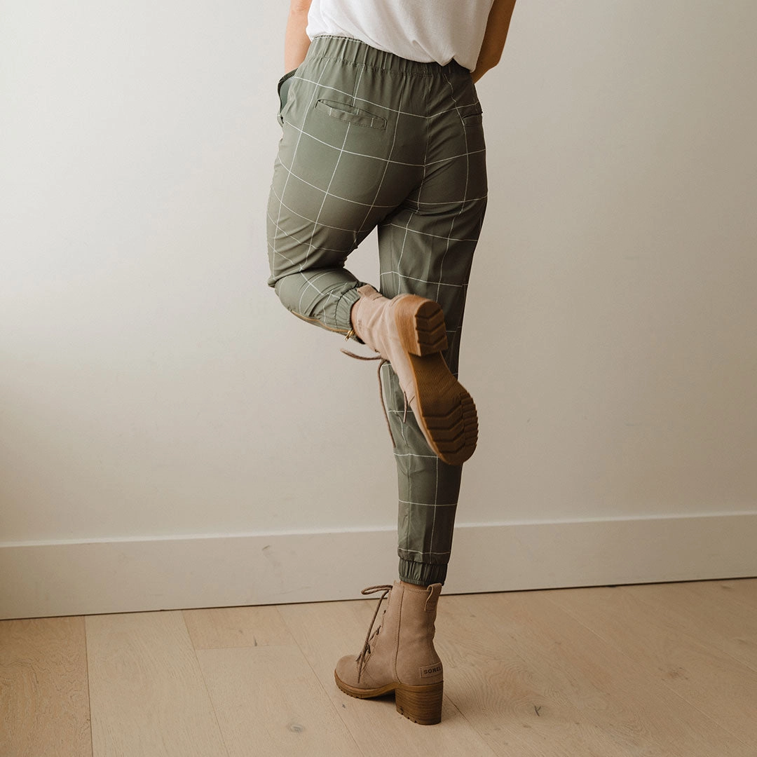 Sage Windowpane Jetsetters