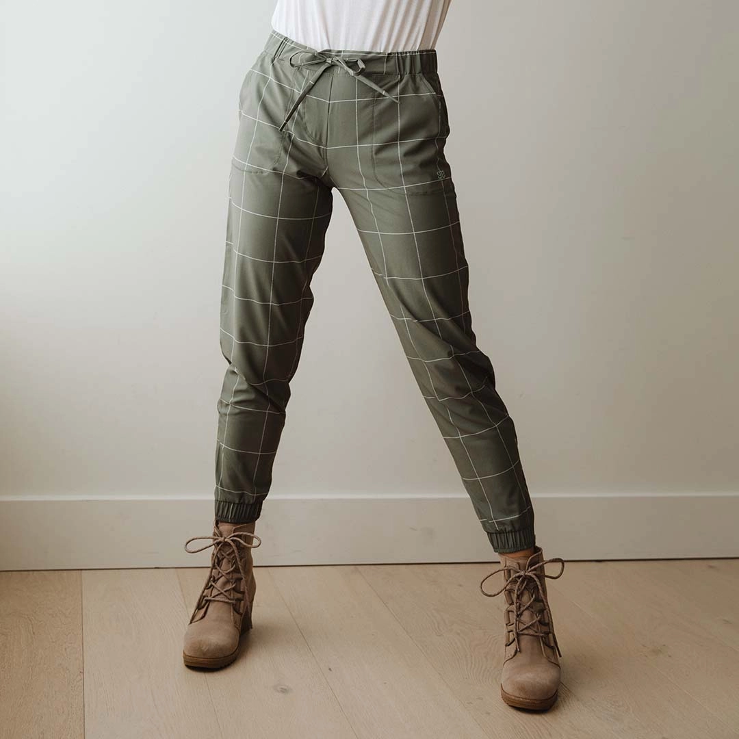 Sage Windowpane Jetsetters