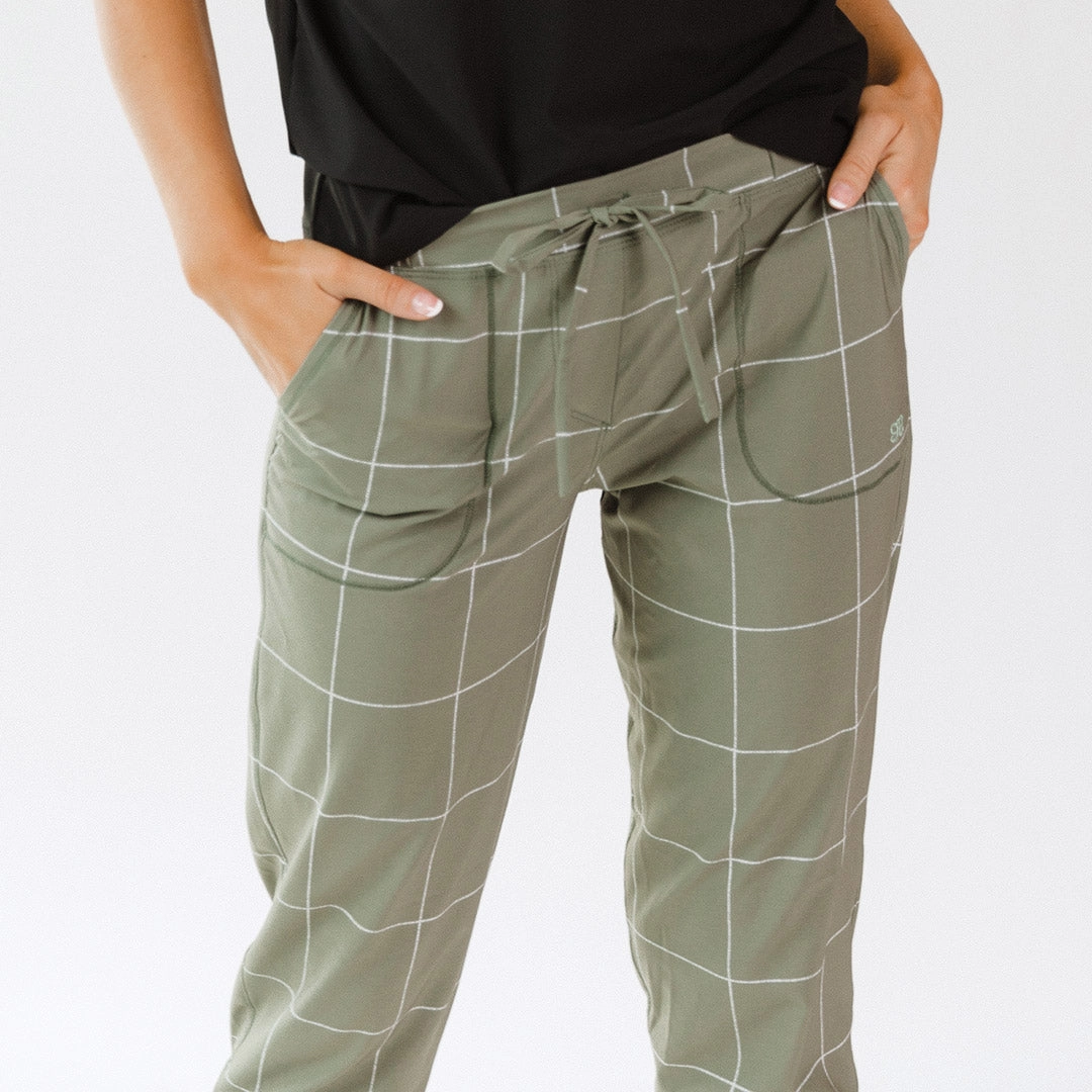 Sage Windowpane Jetsetters