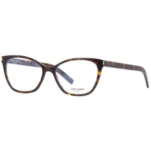 Saint Laurent Women's Eyeglasses - Havana Cat Eye Frame | SAINT LAURENT SL287SLIM 002