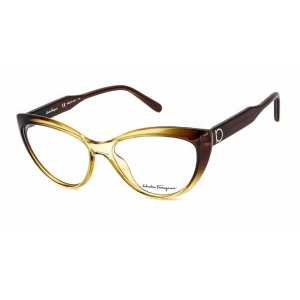 Salvatore Ferragamo Women's Eyeglasses - Cat Eye Brown Gradient Frame | SF2853 250