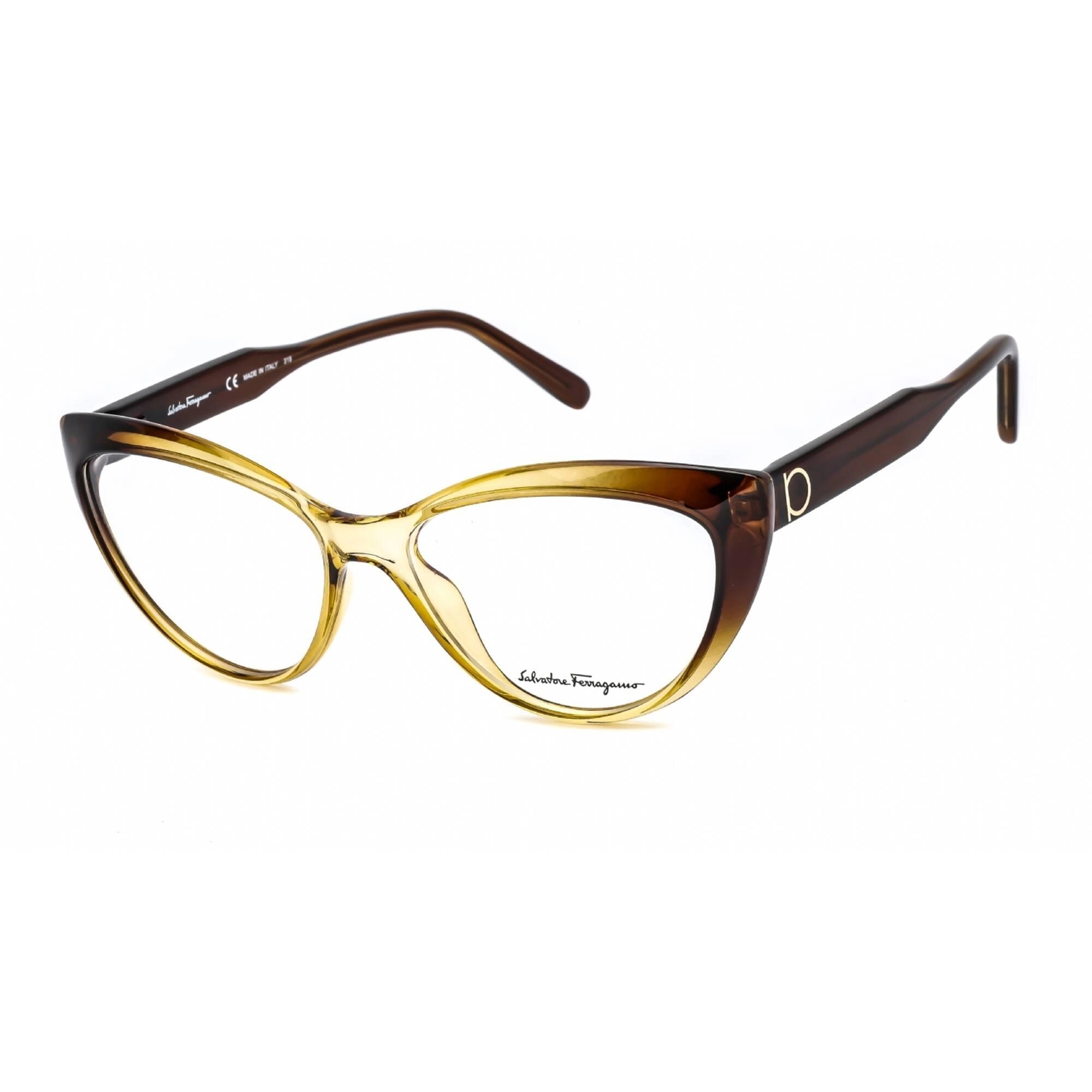 Salvatore Ferragamo Women's Eyeglasses - Cat Eye Brown Gradient Frame | SF2853 250