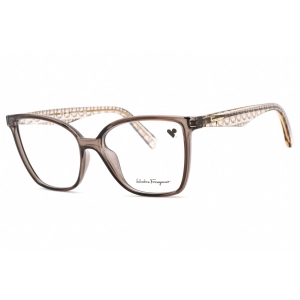 Salvatore Ferragamo Women's Eyeglasses - Full Rim Crystal Grey Plastic | SF2868 057