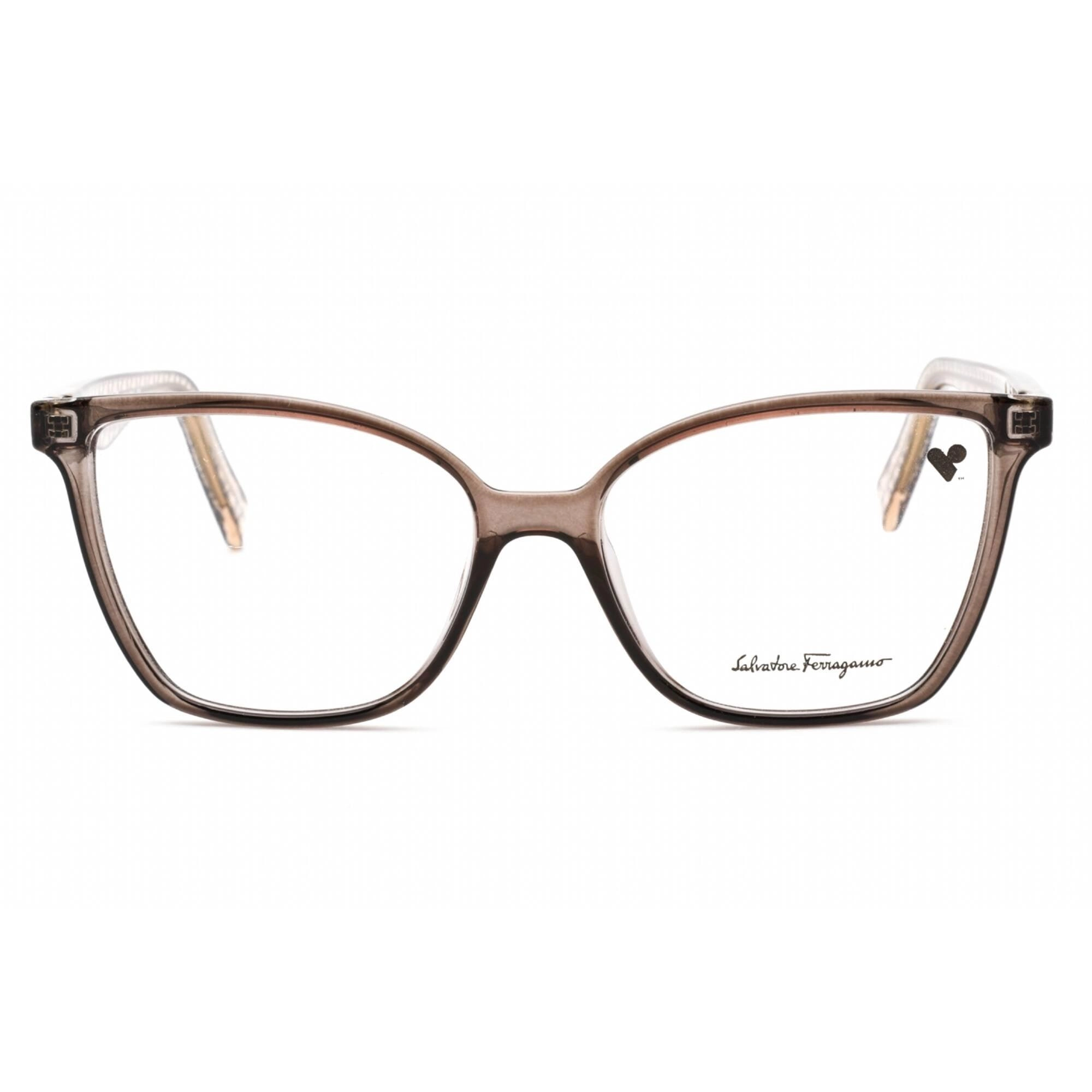 Salvatore Ferragamo Women's Eyeglasses - Full Rim Crystal Grey Plastic | SF2868 057