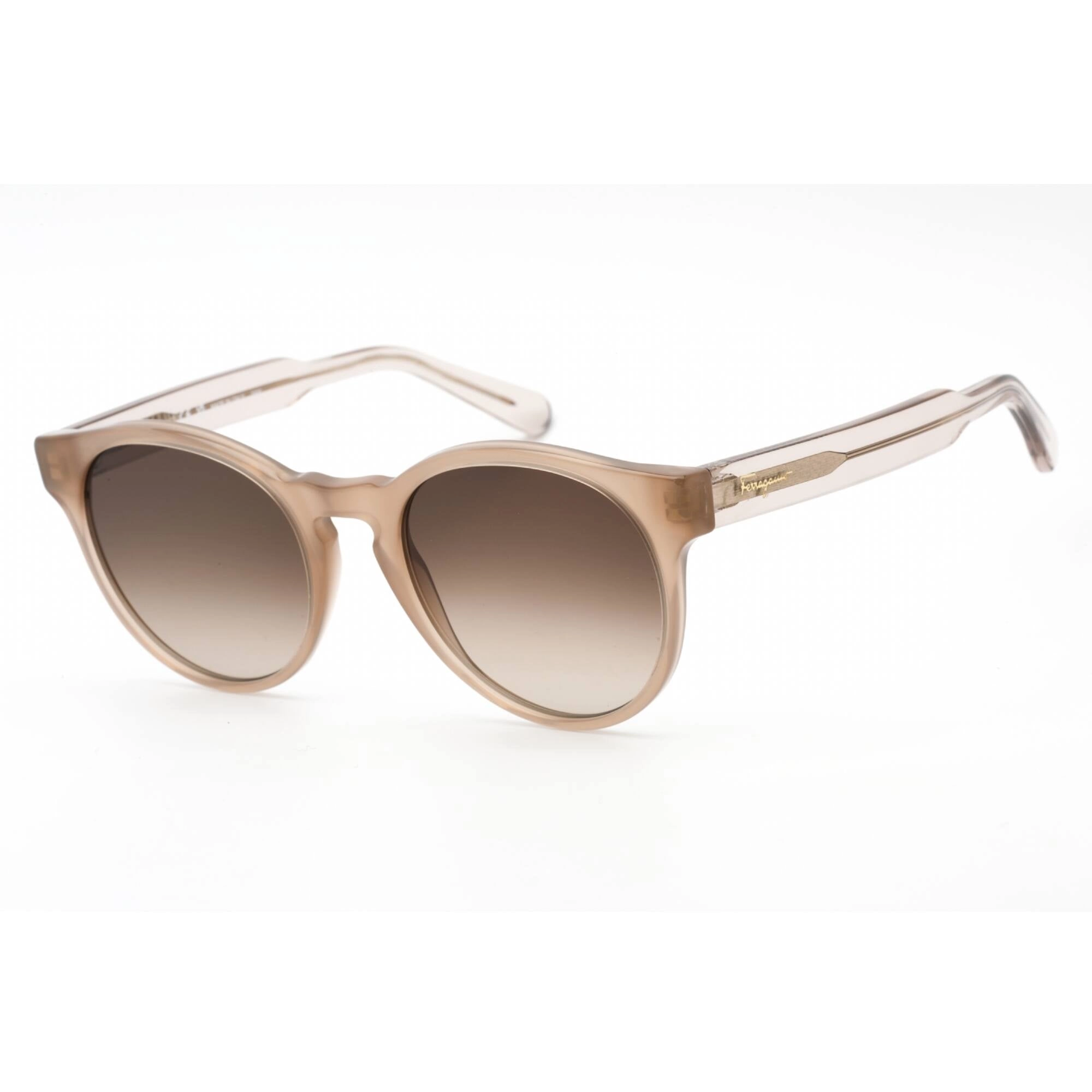 Salvatore Ferragamo Women's Sunglasses - Crystal Sand Plastic Round | SF1068S 278