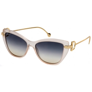Salvatore Ferragamo Women's Sunglasses - Nude Plastic Cat Eye Shape Frame | SF928S 290