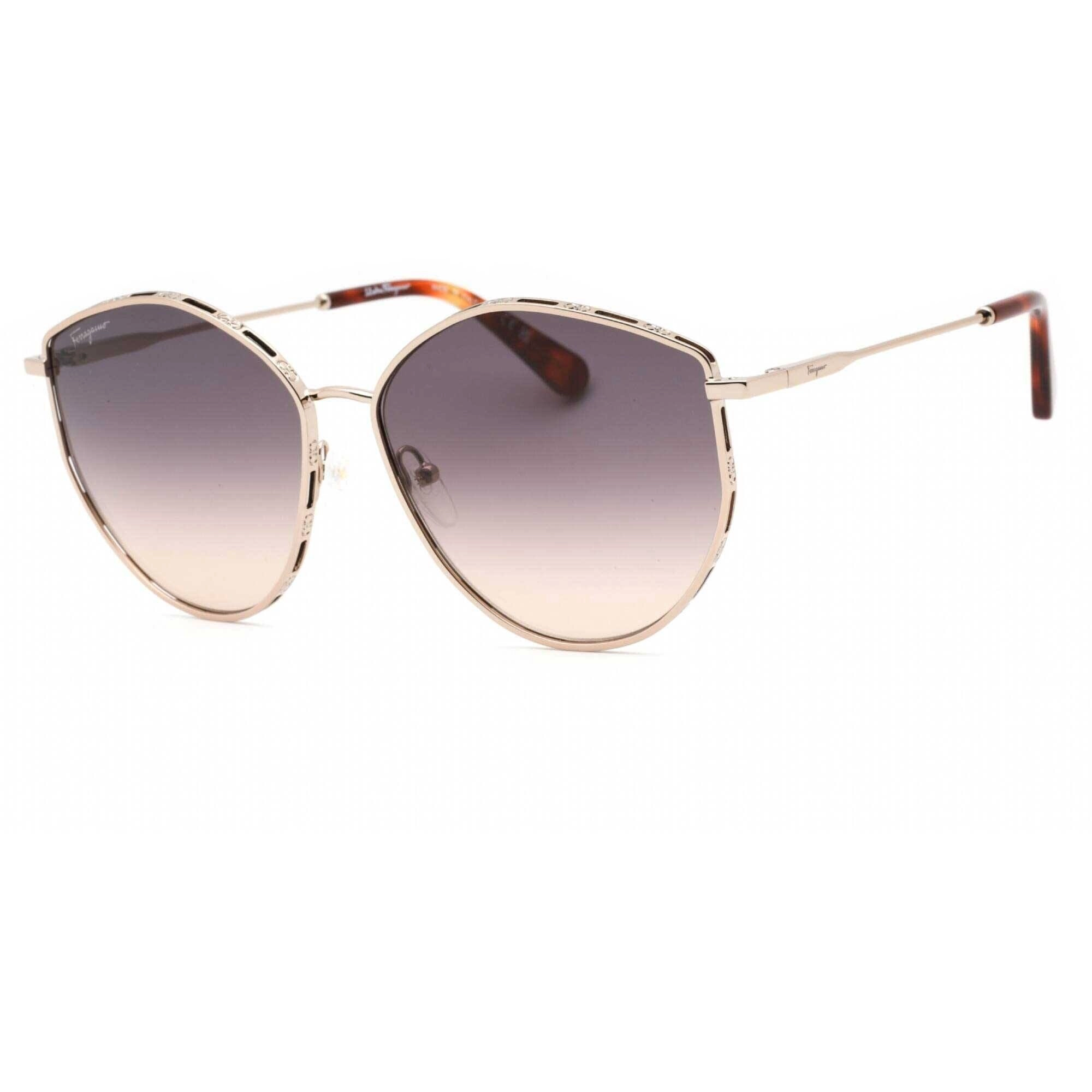 Salvatore Ferragamo Women's Sunglasses - Rose Gold/Peach Cat Eye Frame | SF264S 754