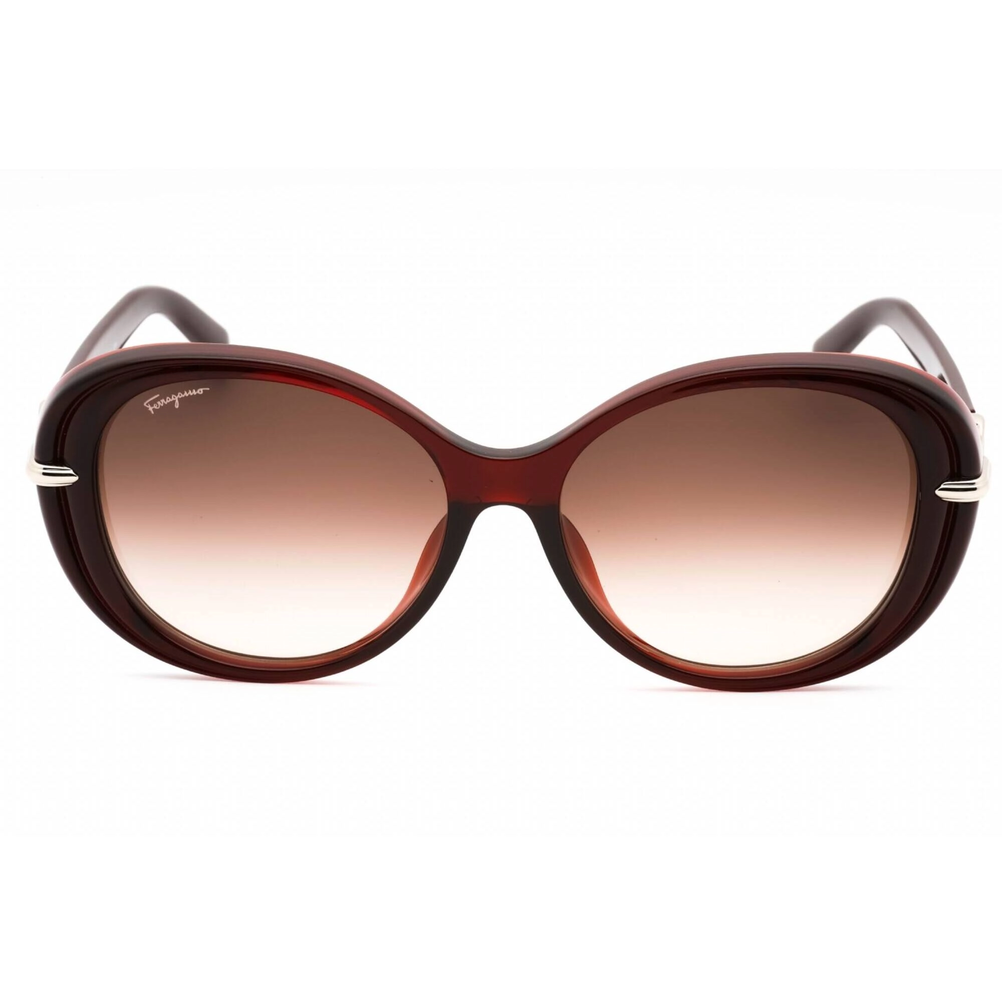 Salvatore Ferragamo Women's Sunglasses - Wine Oval Full Rim Frame | SF1076SLB 606