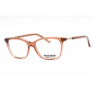 Skechers Women's Eyeglasses - Shiny Beige Acetate Cat Eye Full Rim Frame | SE2174 057
