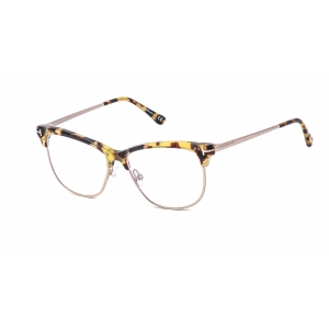 Tom Ford Women's Eyeglasses - Full Rim Shiny Tortoise Plastic Cat Eye | FT5546-B 056