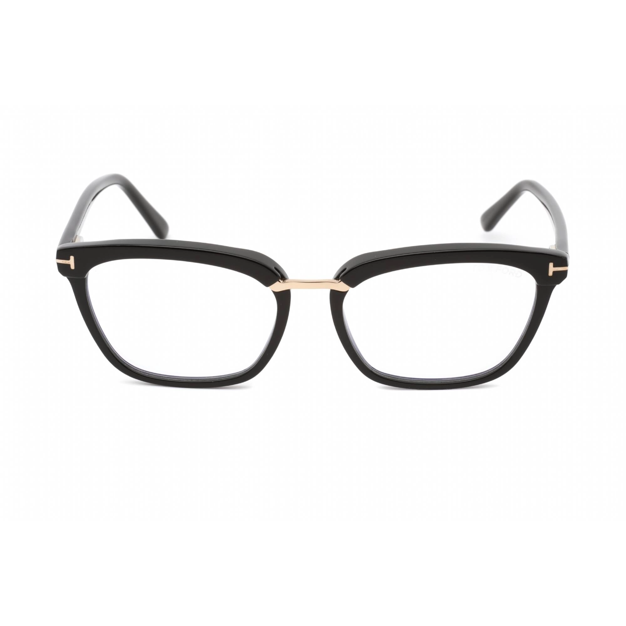 Tom Ford Women's Eyeglasses - Shiny Black Cat Eye Full Rim Frame | FT5550-B 001