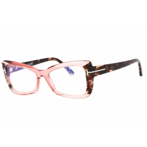 Tom Ford Women's Eyeglasses - Shiny Pink Plastic Cat Eye Full Rim Frame | FT5879-B 072