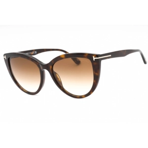 Tom Ford Women's Sunglasses - Dark Havana Plastic Cat Eye Full Rim Frame | FT0915 52F
