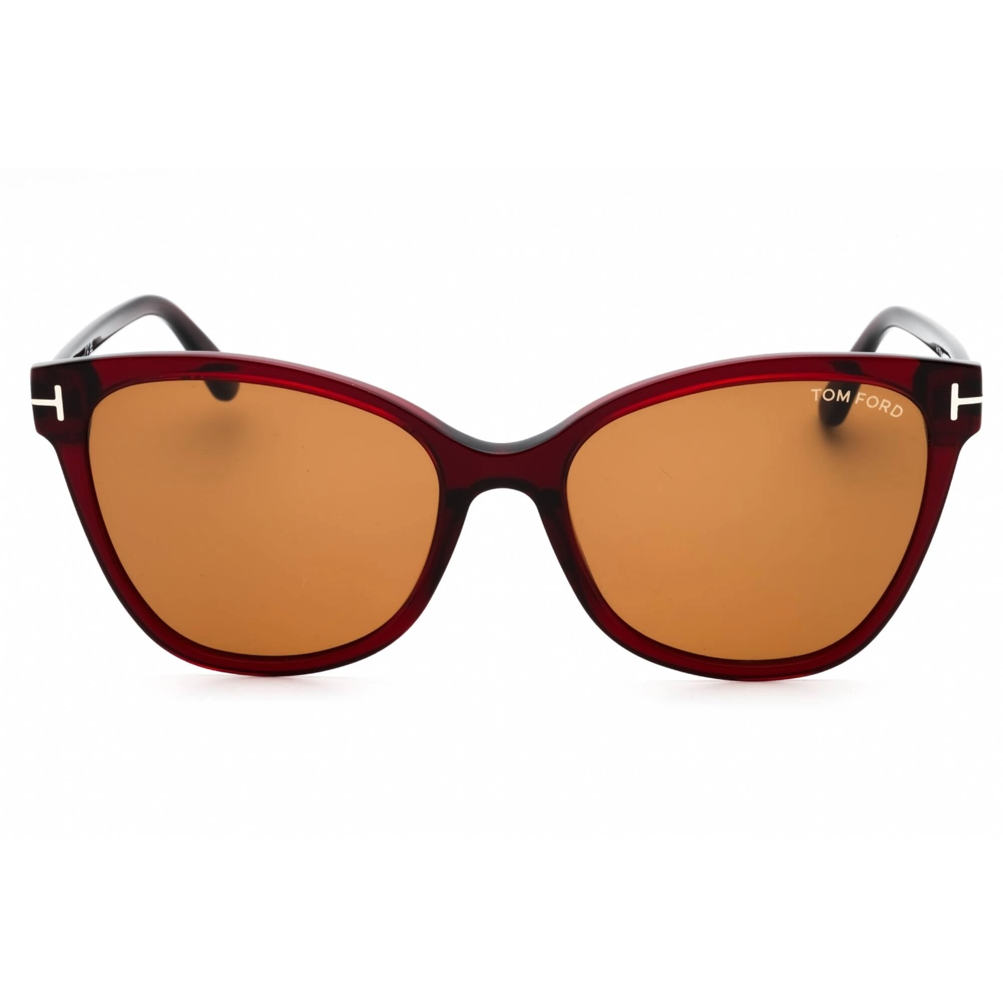 Tom Ford Women's Sunglasses - Red/Other Acetate Cat Eye Shape Frame | FT0844 ANI 68E