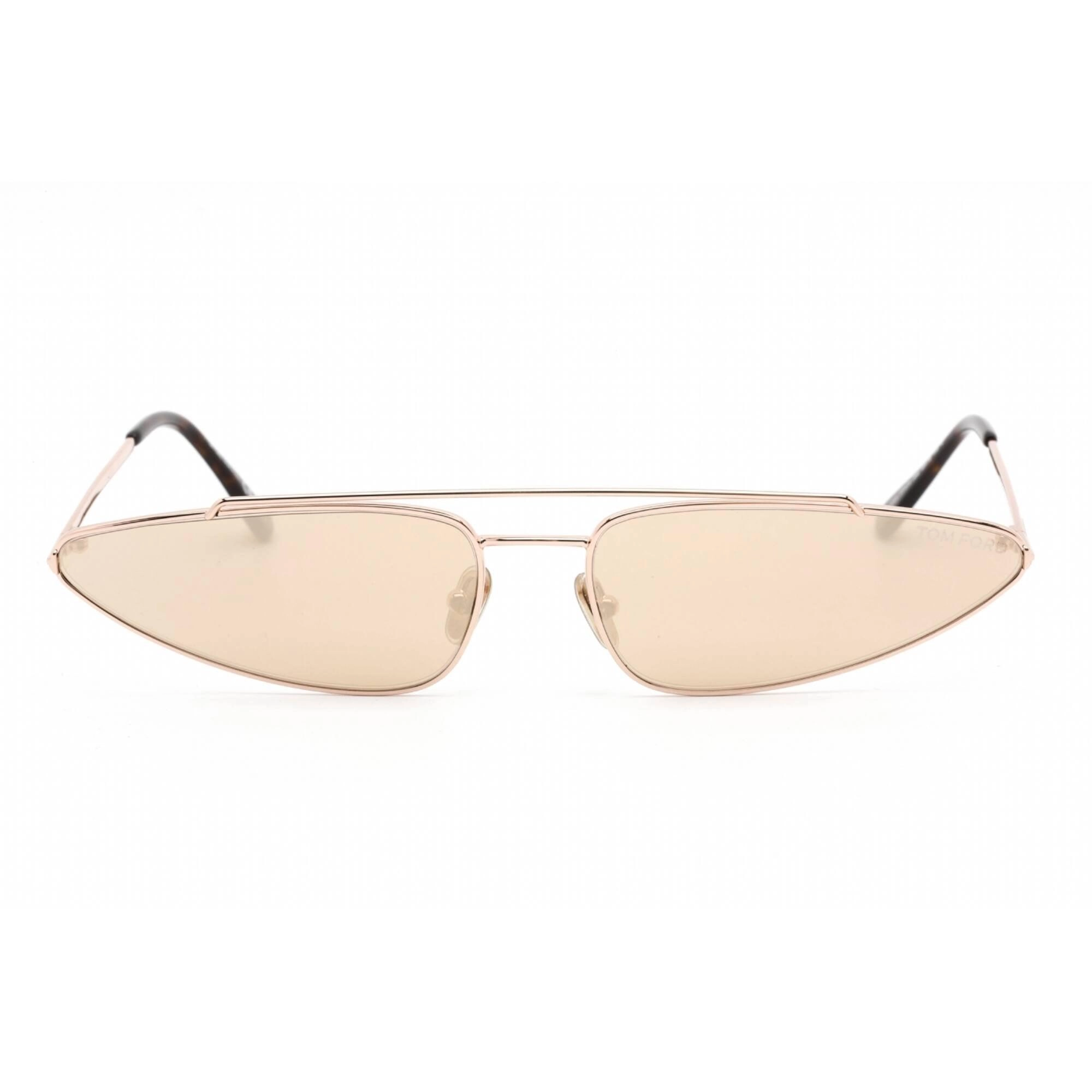 Tom Ford Women's Sunglasses - Shiny Rose Gold Frame Brown Mirror Lens | FT0979 28G