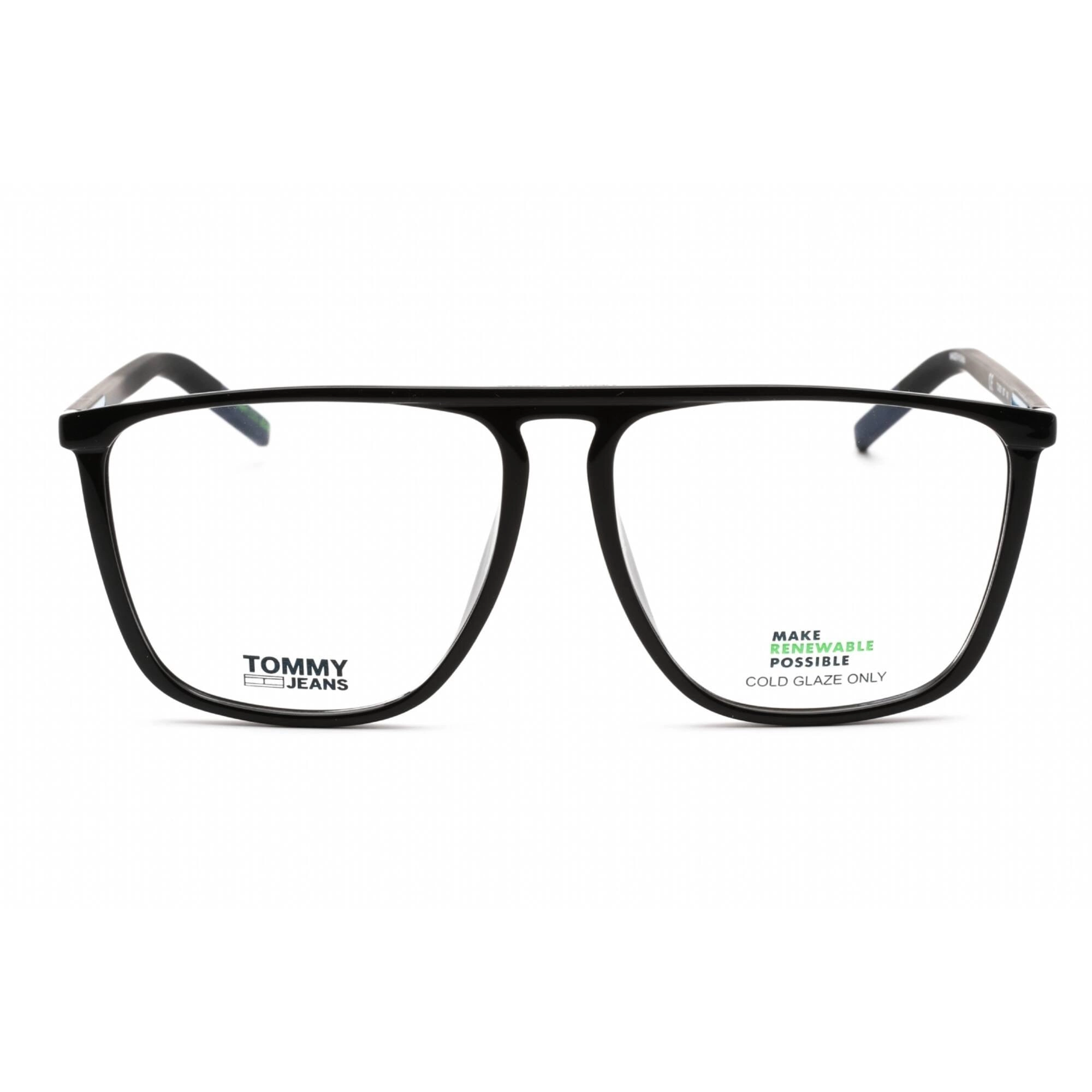 Tommy Hilfiger Women's Eyeglasses - Full Rim Black Metal Round Frame | TJ 0031 0807 00