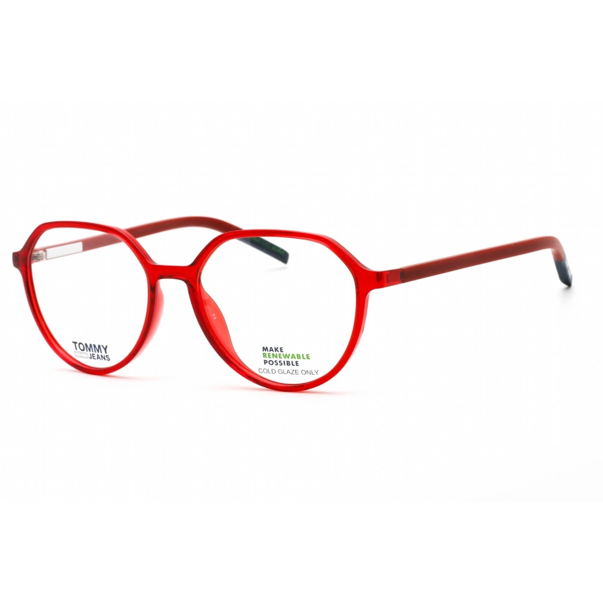 Tommy Hilfiger Women's Eyeglasses - Full Rim Red Plastic Oval Frame | TJ 0011 0C9A 00