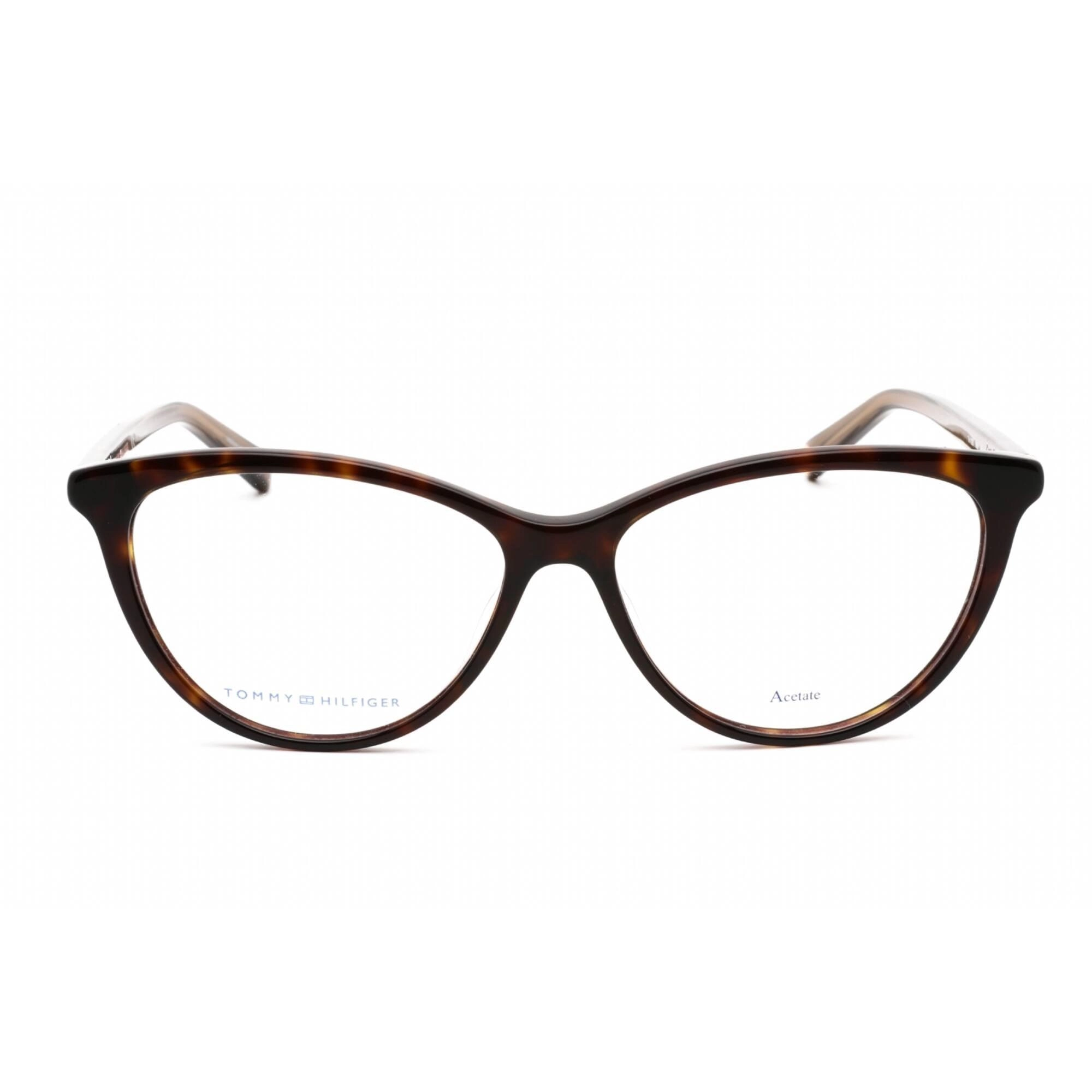 Tommy Hilfiger Women's Eyeglasses - Havana Frame Clear Demo Lens | TH 1826 0086 00