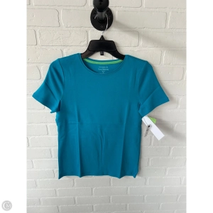 Top Short Sleeve Basic By Talbots In Blue, Size: Mp
