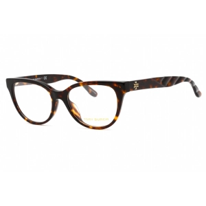 Tory Burch Women's Eyeglasses - Dark Havana Frame Clear Demo Lens | 0TY2128U 1728