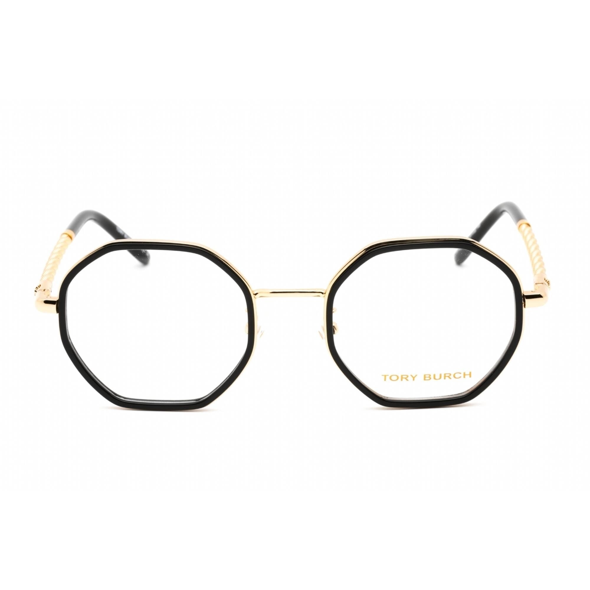Tory Burch Women's Eyeglasses - Geometric Dark Tortoise/Pale Gold Frame | 0TY1075 3327