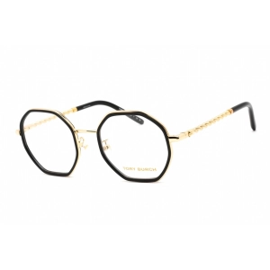 Tory Burch Women's Eyeglasses - Geometric Dark Tortoise/Pale Gold Frame | 0TY1075 3327