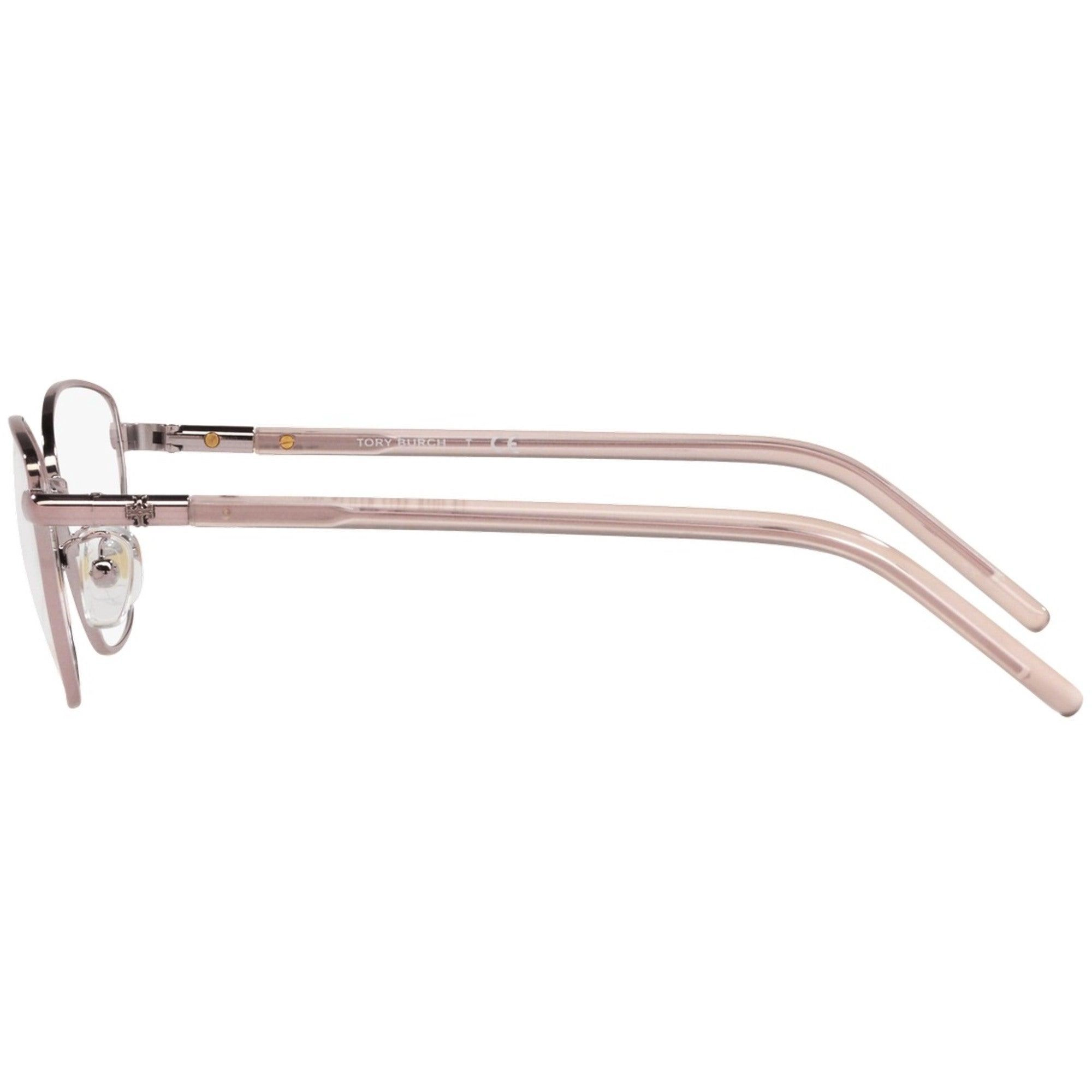 Tory Burch Women's Eyeglasses - Rose Gold Metal Cat Eye Frame Demo Lens | 1074 3317