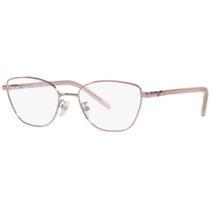 Tory Burch Women's Eyeglasses - Rose Gold Metal Cat Eye Frame Demo Lens | 1074 3317