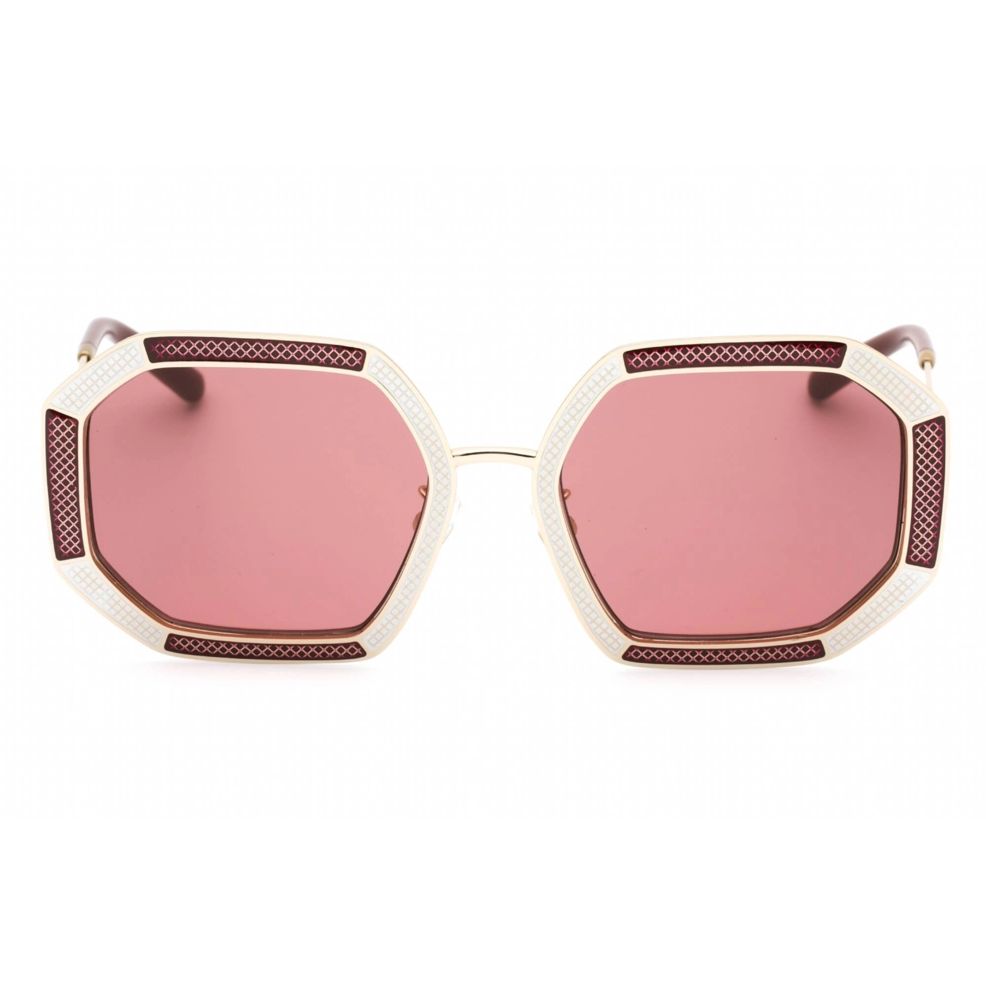 Tory Burch Women's Sunglasses - Bordeaux/Patterned Pale Gold Frame | 0TY6102 335469