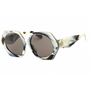 Tory Burch Women's Sunglasses - Brown Horn-Ivory Geometric Frame | 0TY7195U 194203