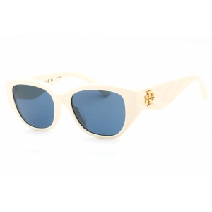 Tory Burch Women's Sunglasses - Ivory Plastic Frame Dark Blue Lens | 0TY7196U 119280