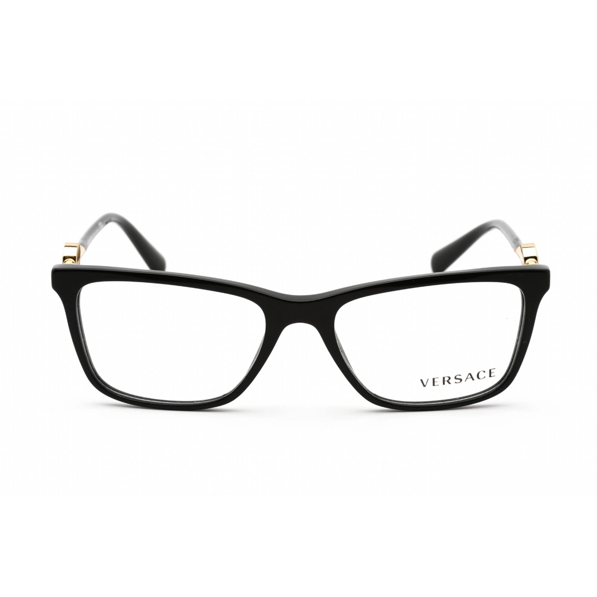 Versace Women's Eyeglasses - Clear Demo Lens Black Plastic Square Frame | 0VE3299B GB1