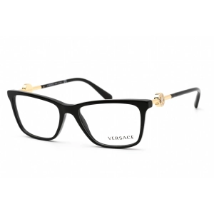 Versace Women's Eyeglasses - Clear Demo Lens Black Plastic Square Frame | 0VE3299B GB1