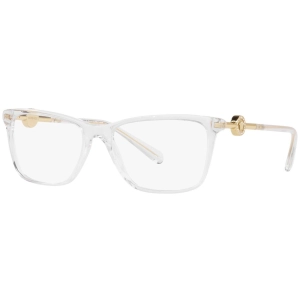 Versace Women's Eyeglasses - Full Rim Clear Plastic/Metal Rectangular | 0VE3299B 148