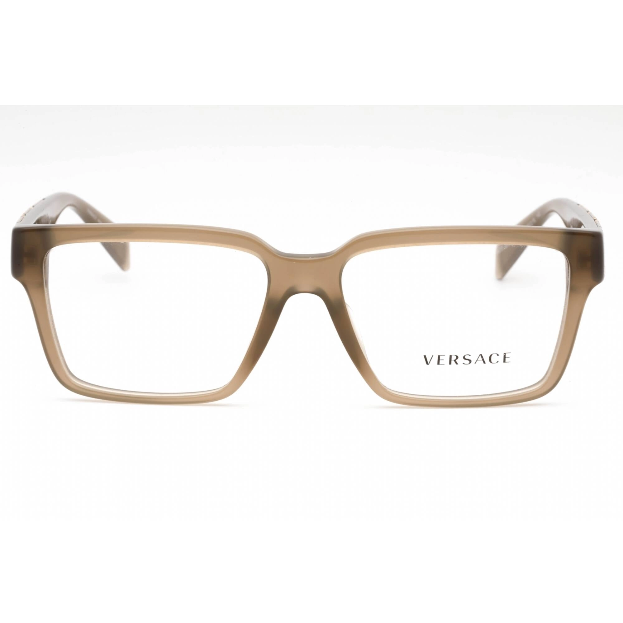 Versace Women's Eyeglasses - Opal Brown Plastic Rectangular Full Rim | 0VE3339U 5407