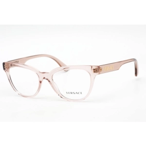 Versace Women's Eyeglasses - Transparent Pink Cat Eye Full Rim Frame | 0VE3315 5339