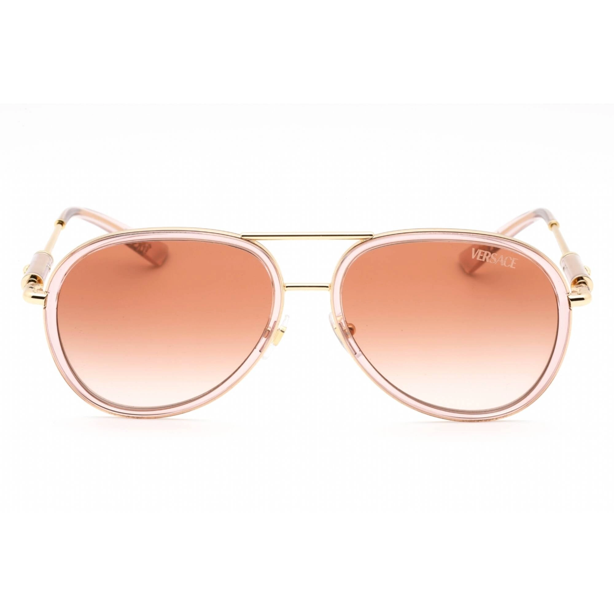 Versace Women's Sunglasses - Brown Transparent Metal Frame | 0VE2260 100213