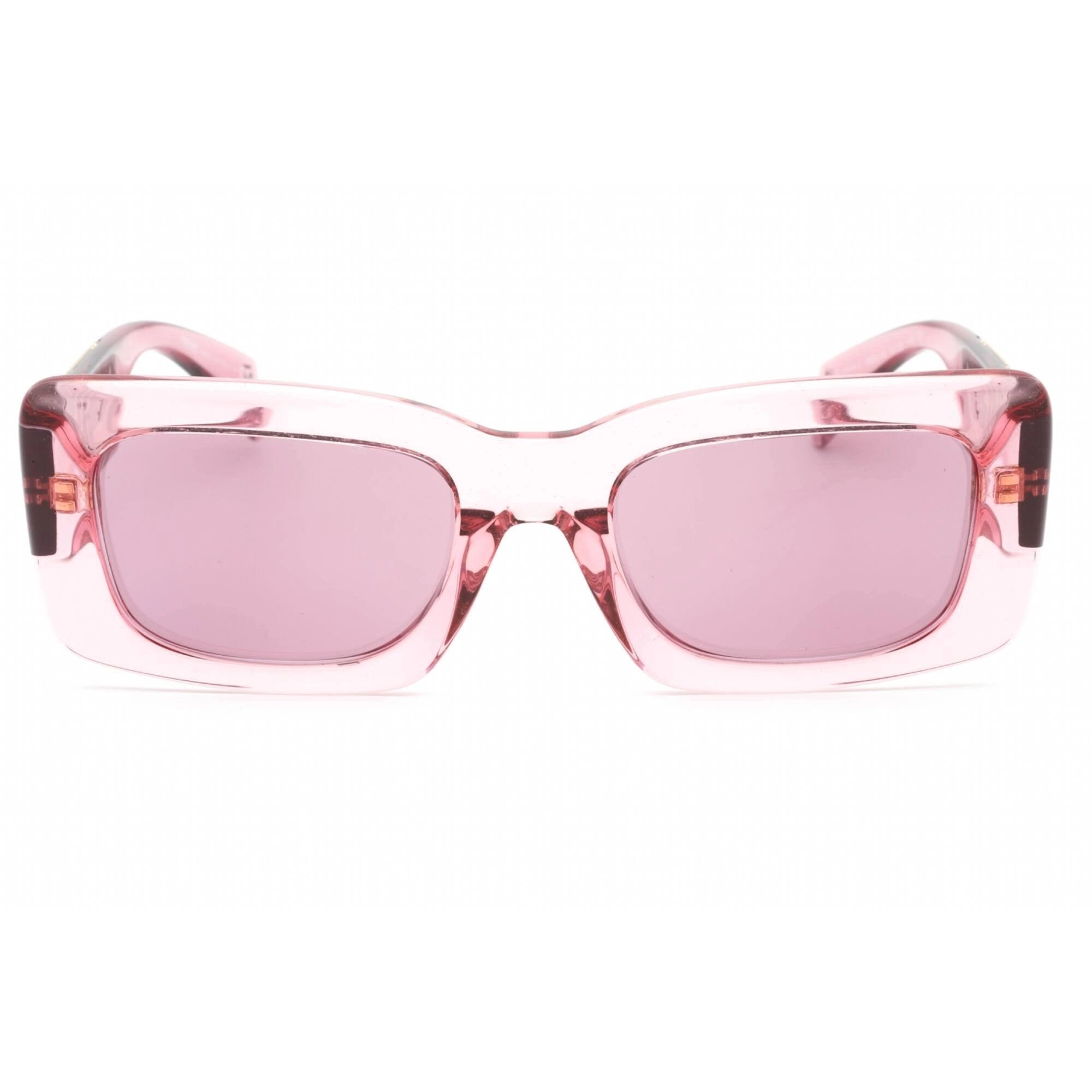 Versace Women's Sunglasses - Transparent Pink Full Rim Rectangular | 0VE4444U 5355AK
